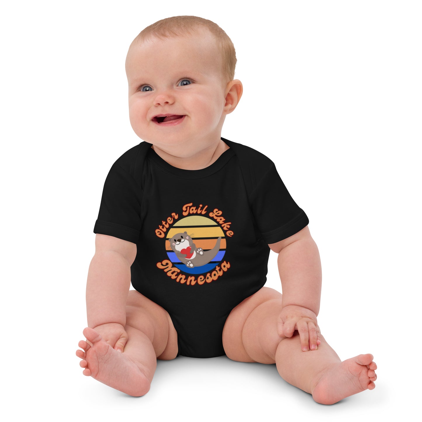 Otter tail Organic cotton baby bodysuit