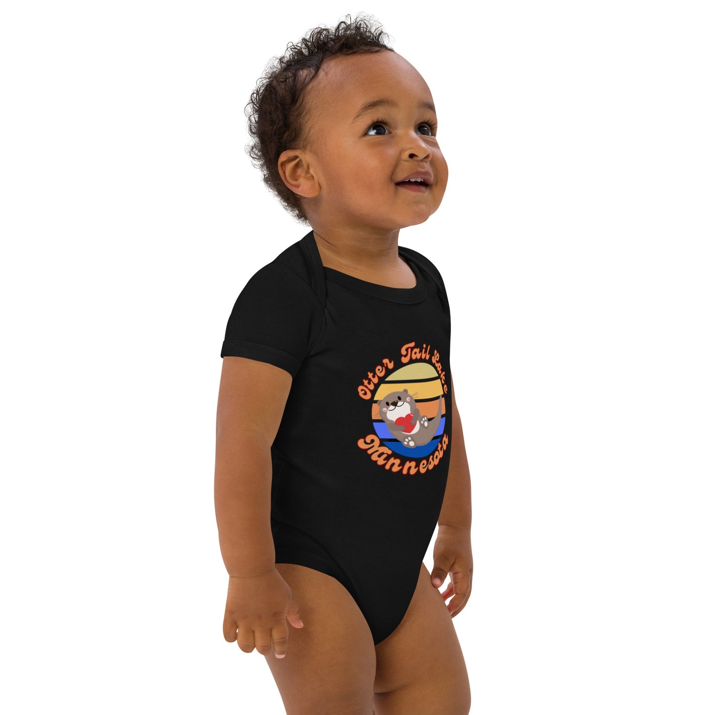 Otter tail Organic cotton baby bodysuit