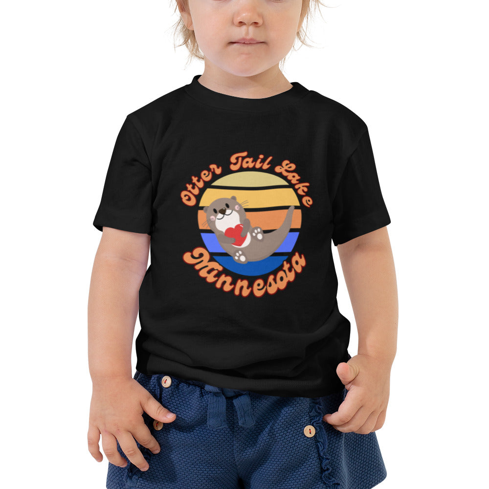 Otter Tail Heart Toddler Short Sleeve Tee