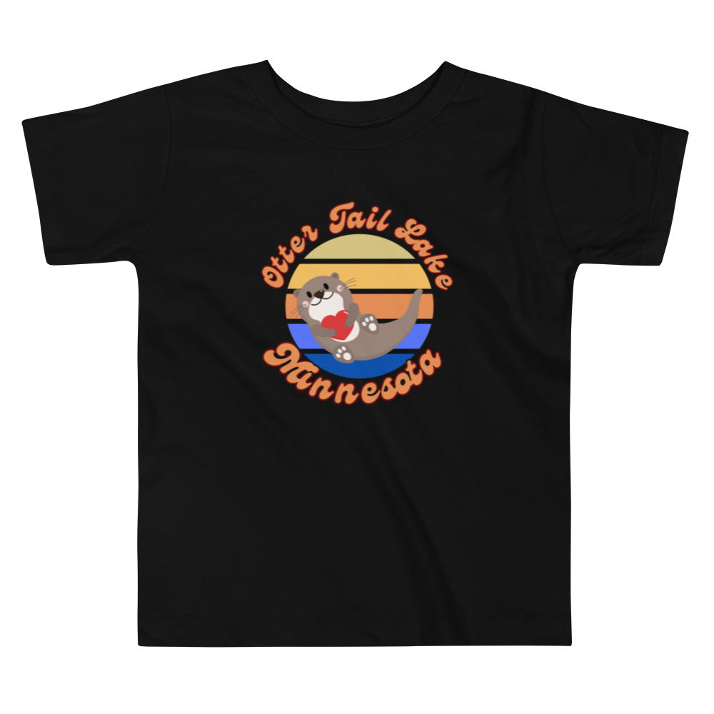 Otter Tail Heart Toddler Short Sleeve Tee