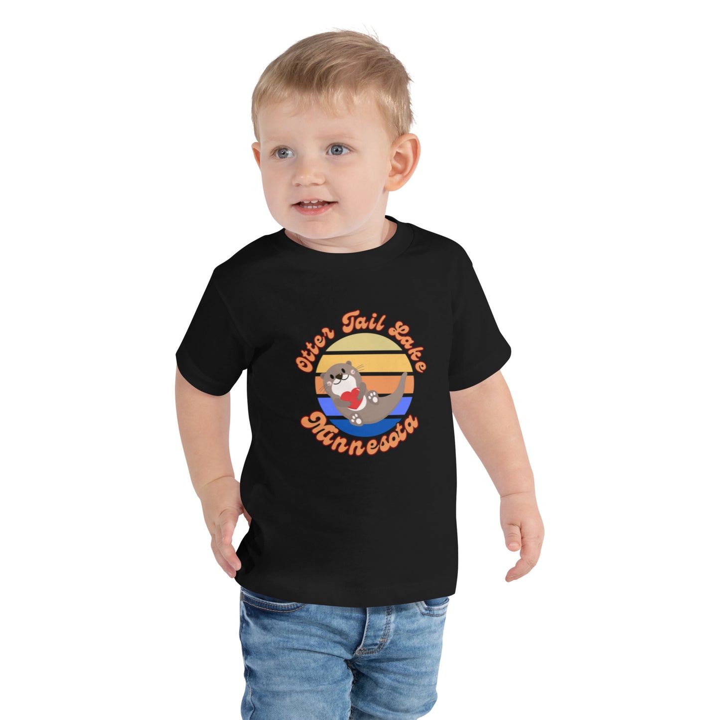 Otter Tail Heart Toddler Short Sleeve Tee