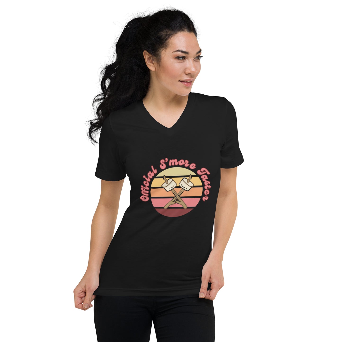 Official S’more Taster Unisex Short Sleeve V-Neck T-Shirt