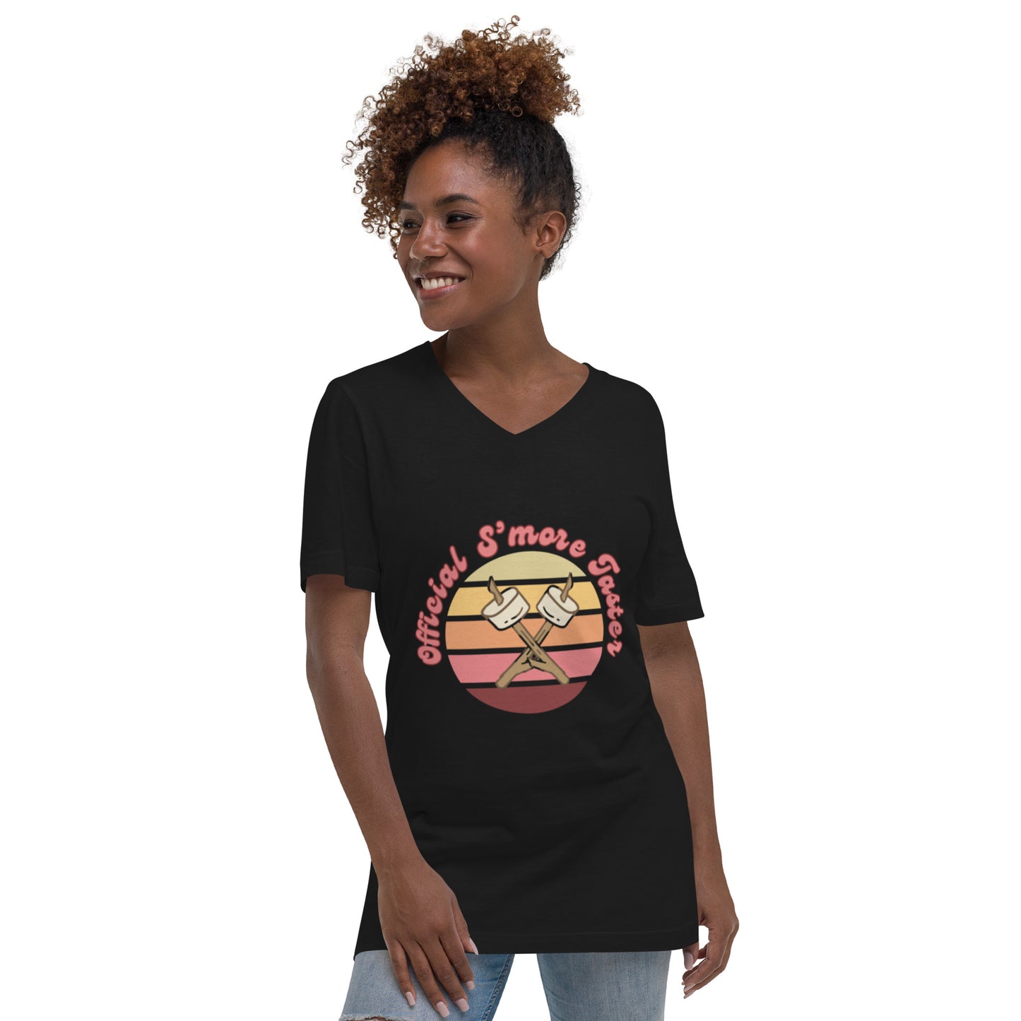 Official S’more Taster Unisex Short Sleeve V-Neck T-Shirt