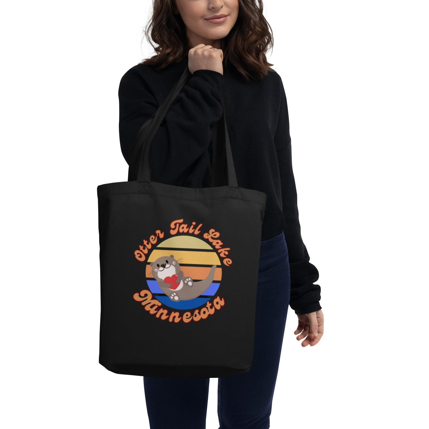 Otter Tail Heart Eco Tote Bag