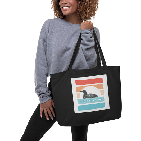 Large organic tote bag